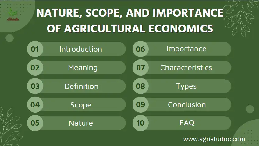 agricultural economics